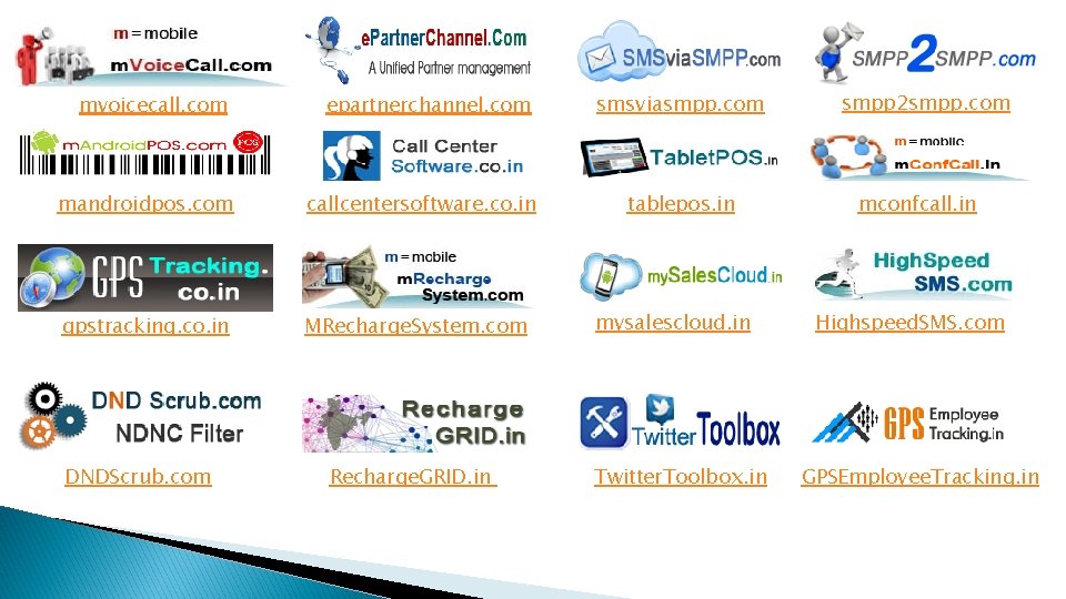 mvoicecall. com epartnerchannel. com mandroidpos. com callcentersoftware. co. in gpstracking. co. in MRecharge. System.