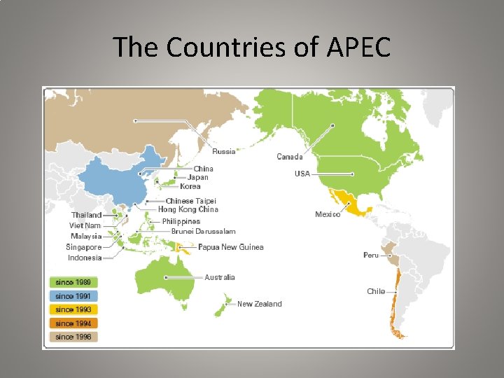 The Countries of APEC 