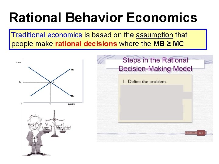 Rational Behavior Economics Traditional economics is based on the assumption that people make rational