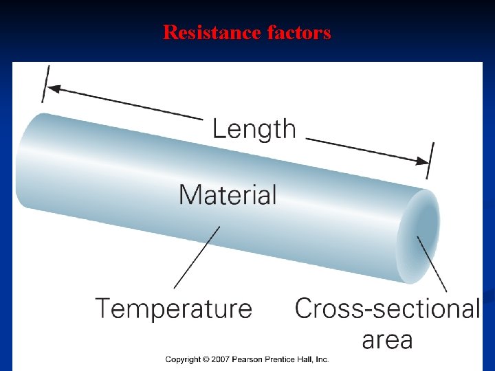 Resistance factors 