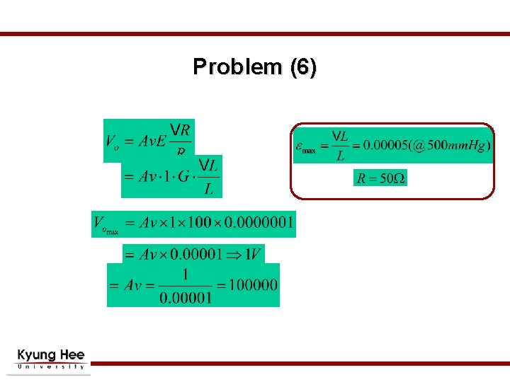 Problem (6) Problem (6)