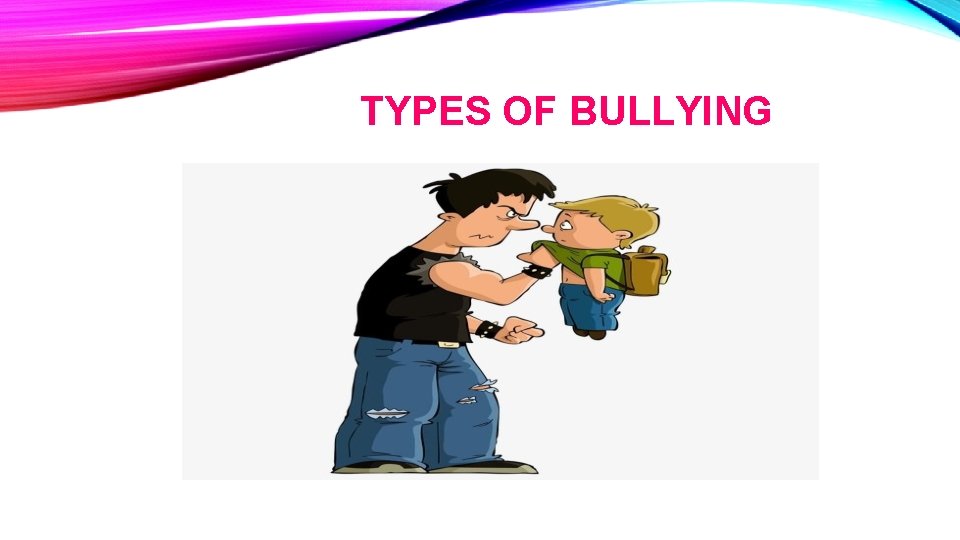 TYPES OF BULLYING 