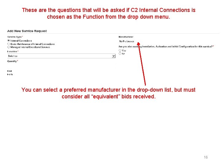 These are the questions that will be asked if C 2 Internal Connections is
