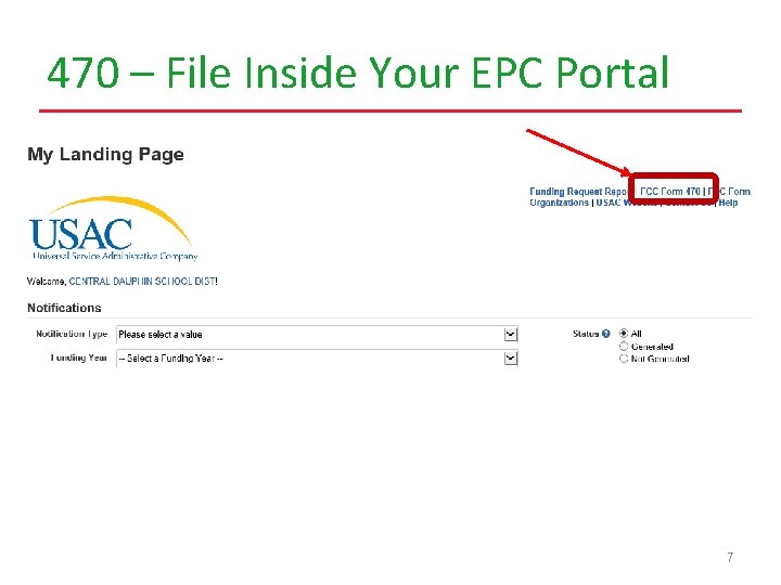 470 – File Inside Your EPC Portal 7 