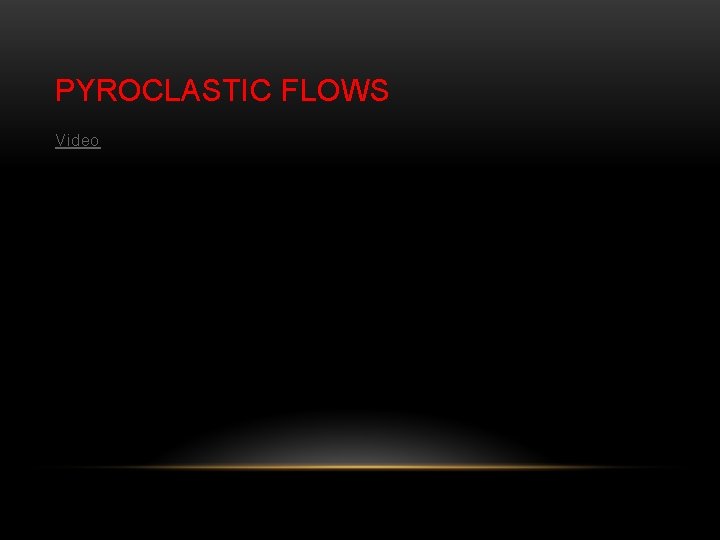 PYROCLASTIC FLOWS Video 