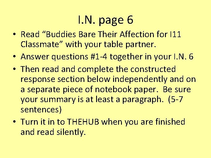 I. N. page 6 • Read “Buddies Bare Their Affection for I 11 Classmate”
