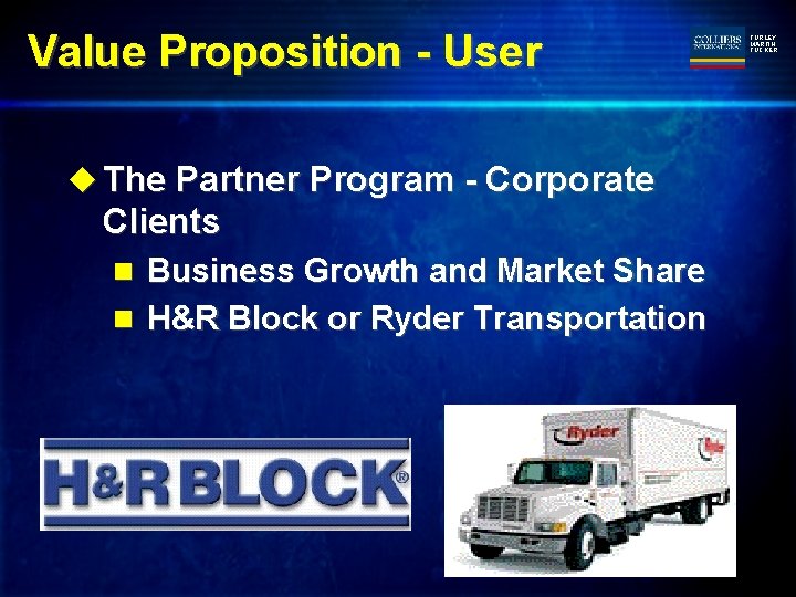 Value Proposition - User u The Partner Program - Corporate Clients n Business Growth