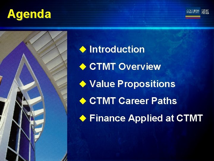 Agenda TURLEY MARTIN TUCKER u Introduction u CTMT Overview u Value Propositions u CTMT