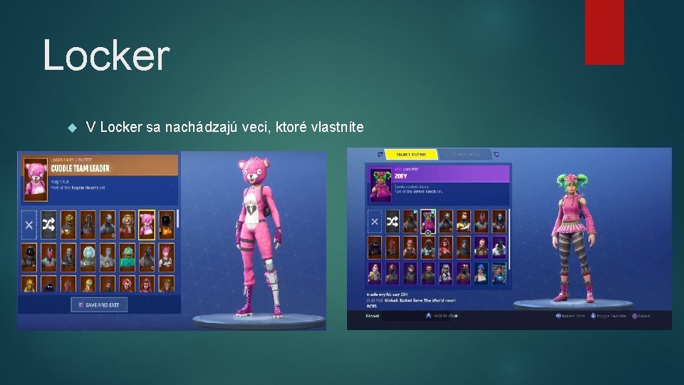 Locker V Locker sa nachádzajú veci, ktoré vlastníte 