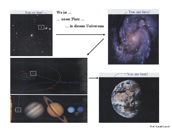 Wo ist … … unser Platz … … in diesem Universum Prof. Harald Lesch