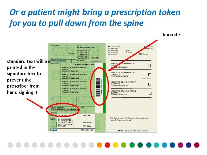 Or a patient might bring a prescription token for you to pull down from