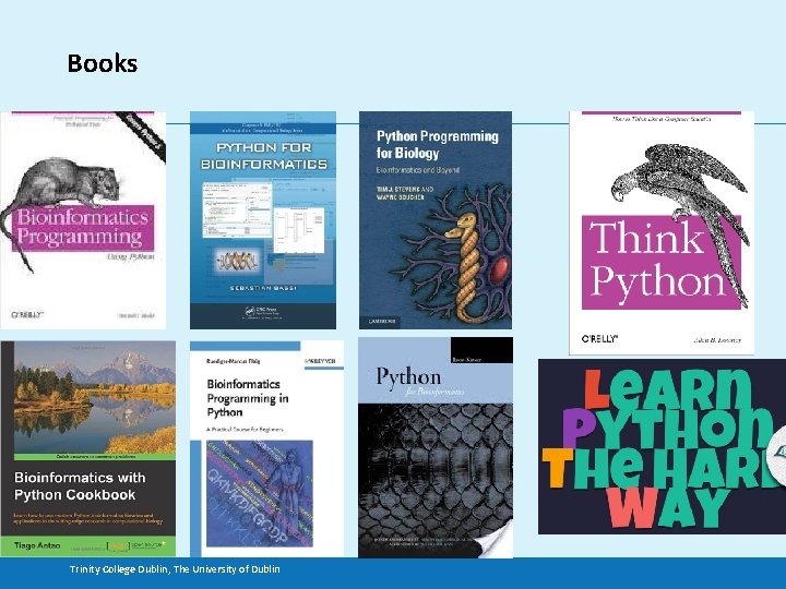 Books Trinity College Dublin, The University of Dublin 