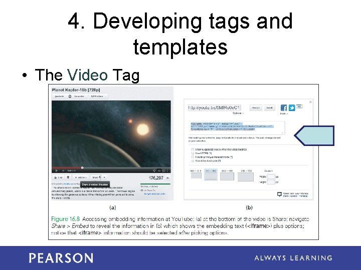 4. Developing tags and templates • The Video Tag 4. Developing tags and templates • The Video Tag
