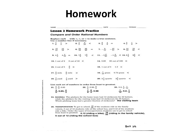 Homework 