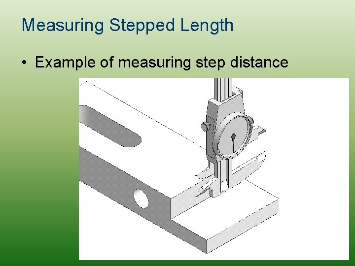 Measuring Stepped Length • Example of measuring step distance 