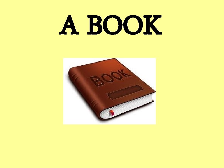 A BOOK 