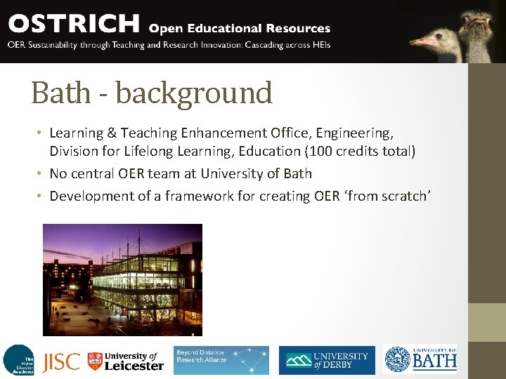 Bath - background • Learning & Teaching Enhancement Office, Engineering, Division for Lifelong Learning, Bath - background • Learning & Teaching Enhancement Office, Engineering, Division for Lifelong Learning,