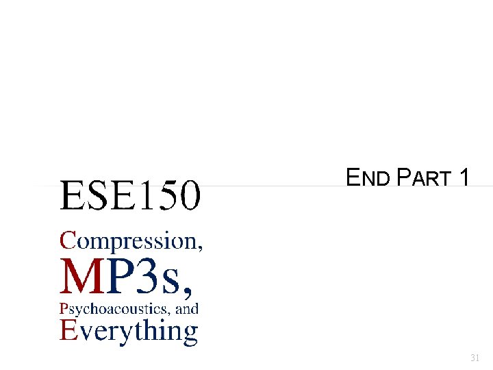 END PART 1 31 