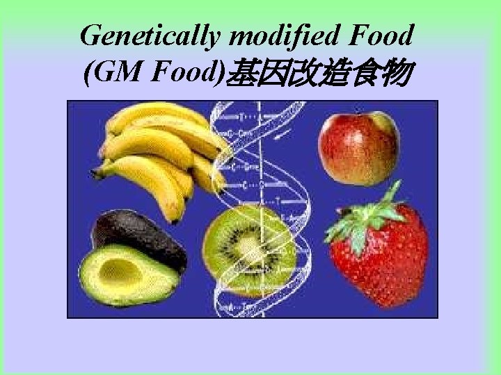 Genetically modified Food (GM Food)基因改造食物 