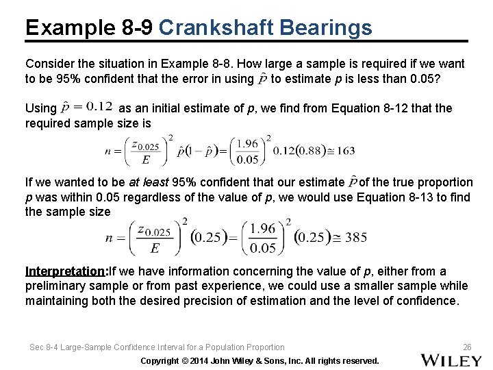 Example 8 -9 Crankshaft Bearings Consider the situation in Example 8 -8. How large