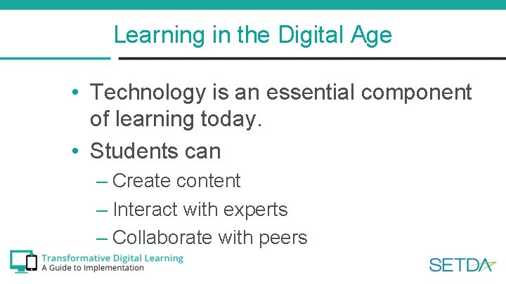 School Librarians Learning in the Digital Age Technology