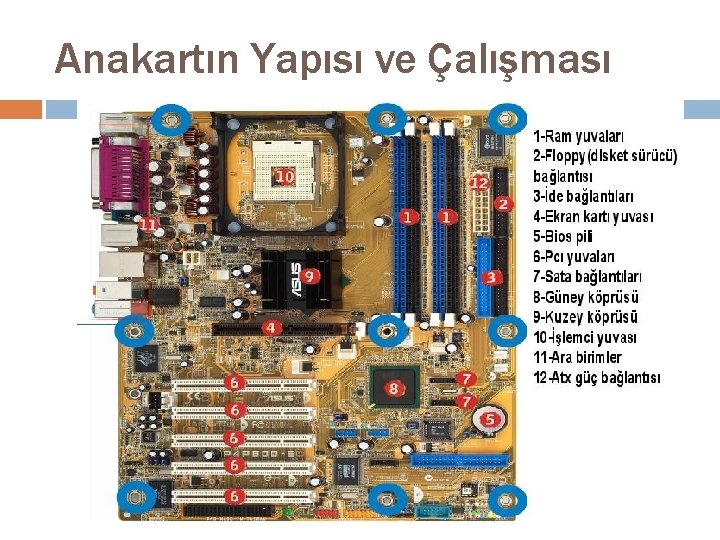 Anakartın Yapısı ve Çalışması 