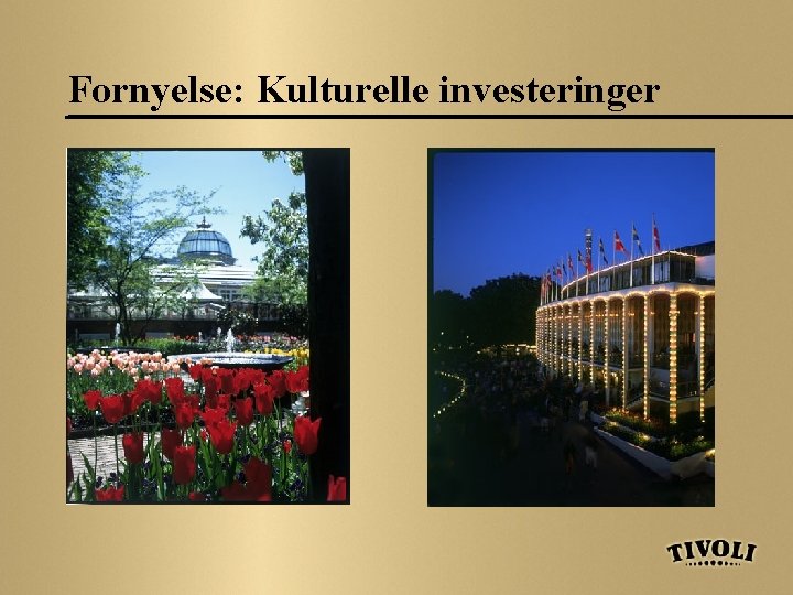 Fornyelse: Kulturelle investeringer 