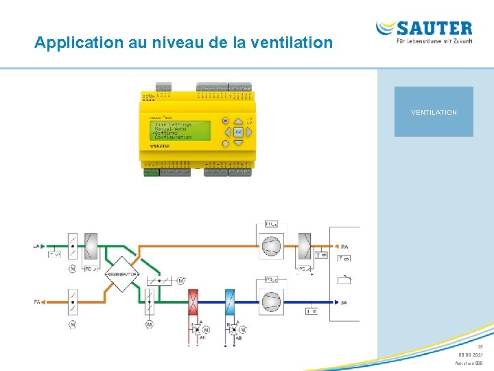 Application au niveau de la ventilation VENTILATION 23 08. 06. 2021 flexotron 800 