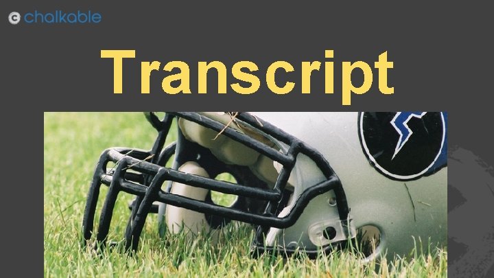 Transcript Terms 