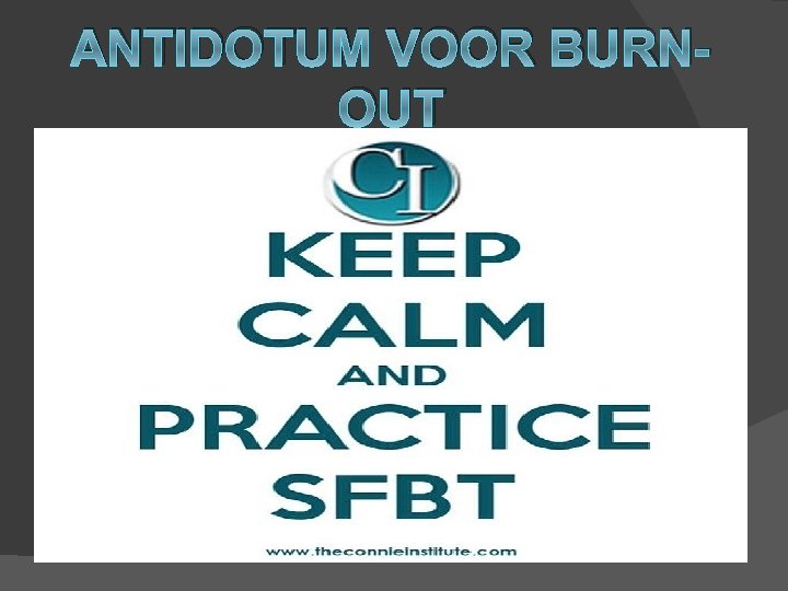 ANTIDOTUM VOOR BURNOUT 