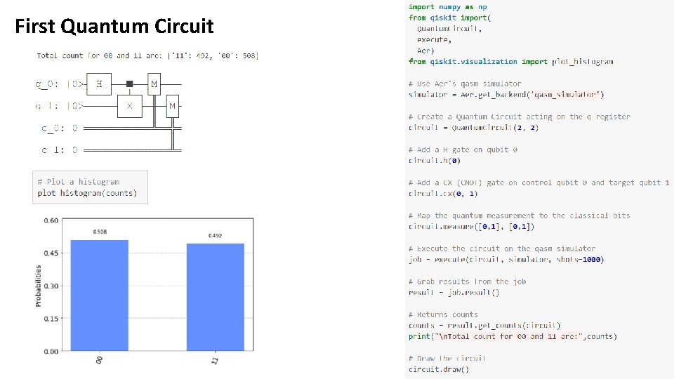 First Quantum Circuit 