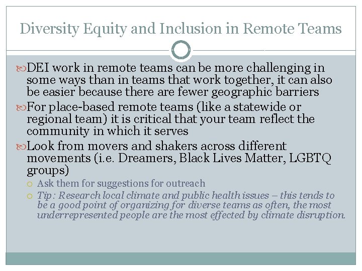 Diversity Equity and Inclusion in Remote Teams DEI work in remote teams can be