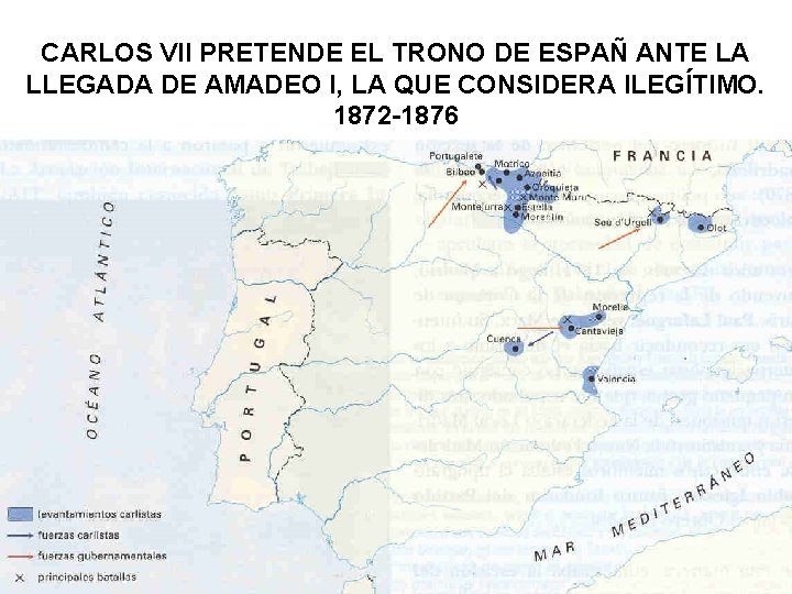 CARLOS VII PRETENDE EL TRONO DE ESPAÑ ANTE LA LLEGADA DE AMADEO I, LA