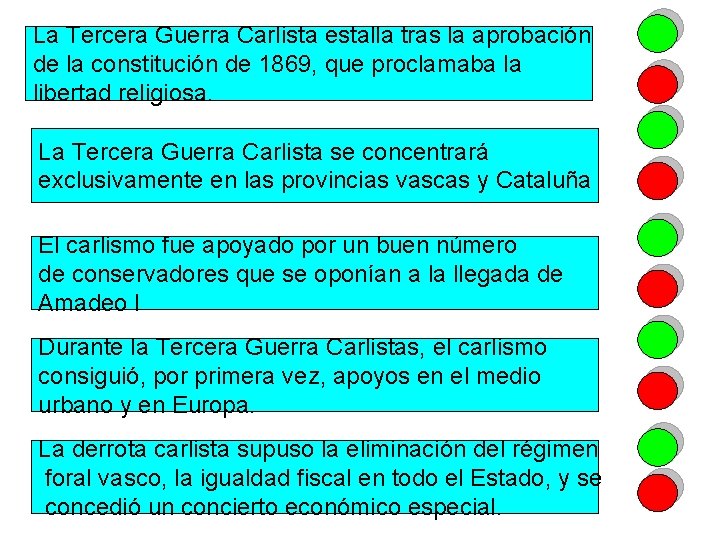 La Tercera Guerra Carlista estalla tras la aprobación de la constitución de 1869, que