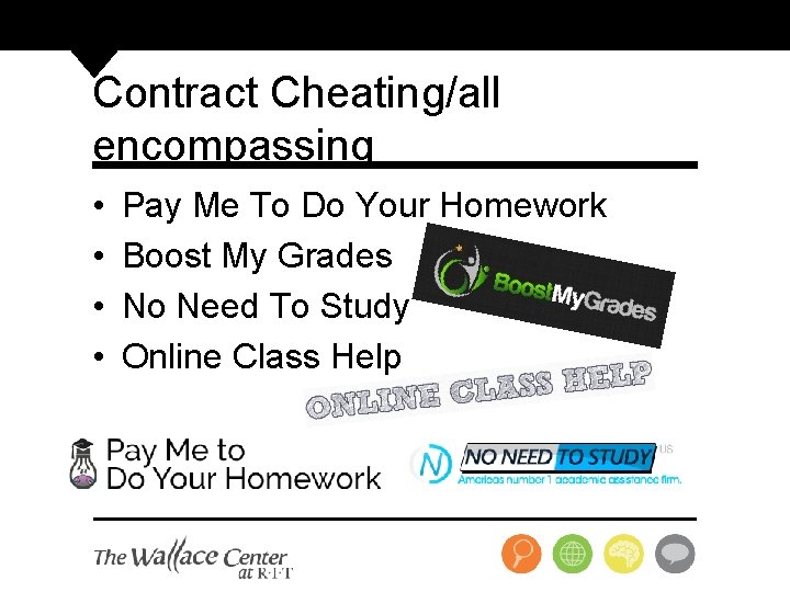 Contract Cheating/all encompassing • • Pay Me To Do Your Homework Boost My Grades