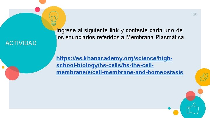 20 ACTIVIDAD Ingrese al siguiente link y conteste cada uno de los enunciados referidos