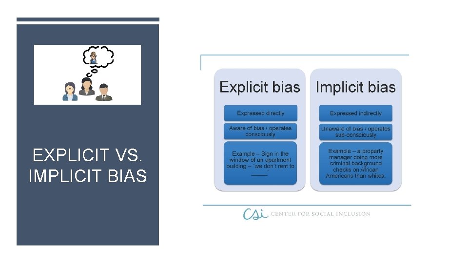 EXPLICIT VS. IMPLICIT BIAS 