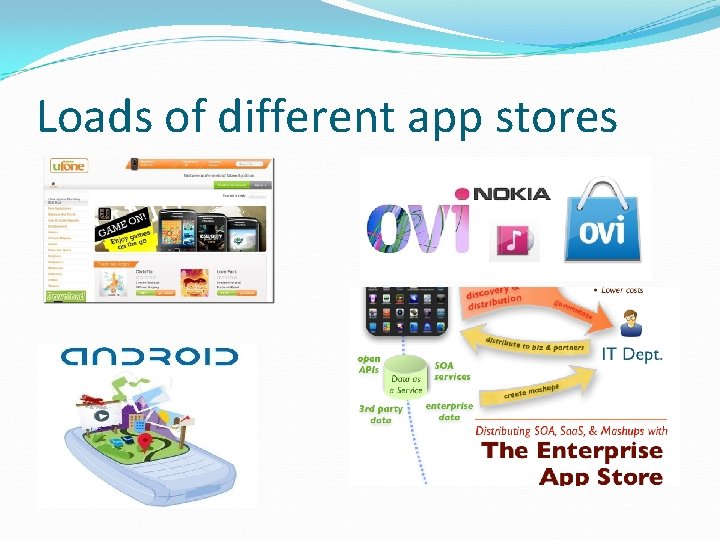 Loads of different app stores 