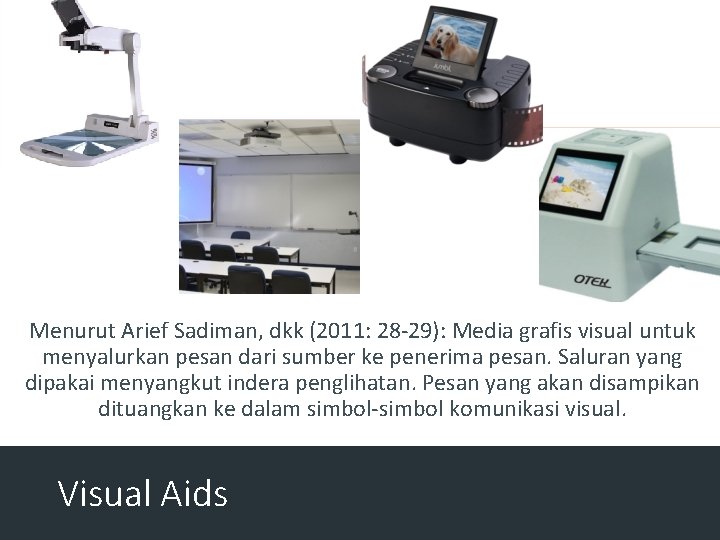 Menurut Arief Sadiman, dkk (2011: 28 -29): Media grafis visual untuk menyalurkan pesan dari