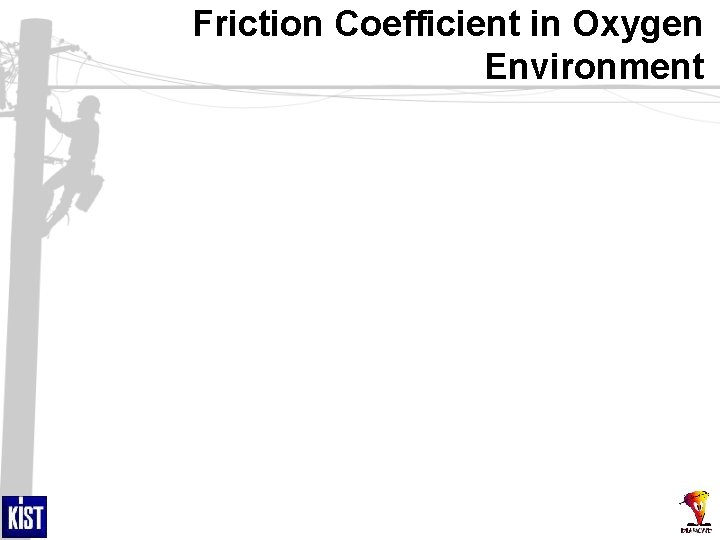 Friction Coefficient in Oxygen Environment 
