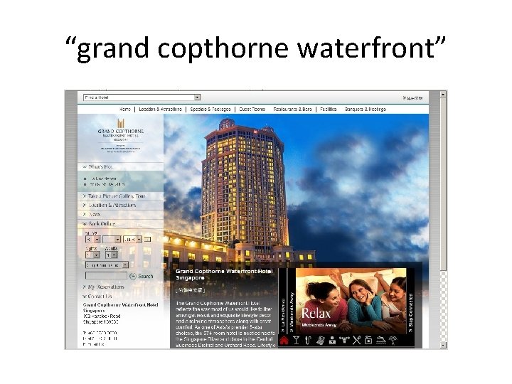 “grand copthorne waterfront” 