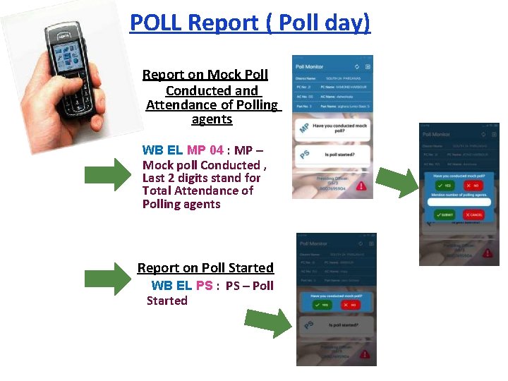 POLL Report ( Poll day) Report on Mock Poll Conducted and Attendance of Polling