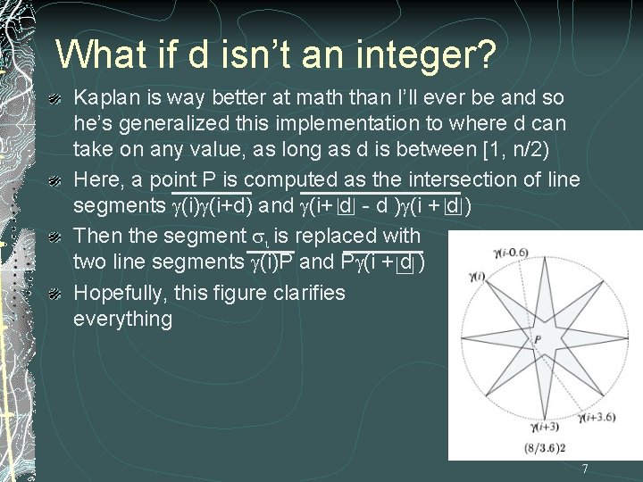 What if d isn’t an integer? Kaplan is way better at math than I’ll