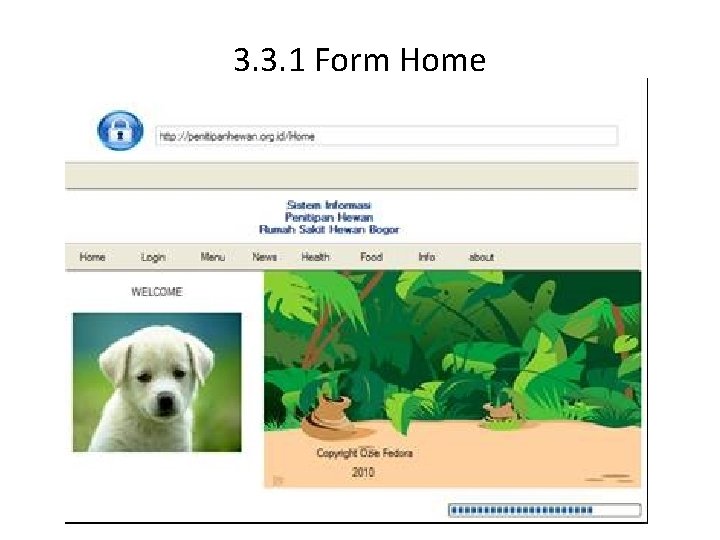 3. 3. 1 Form Home 