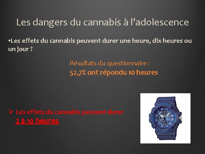 Les dangers du cannabis à l’adolescence • Les effets du cannabis peuvent durer une