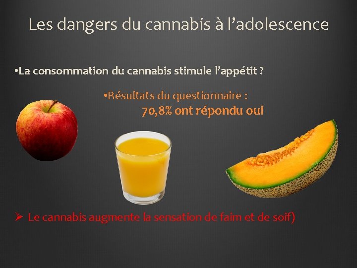 Les dangers du cannabis à l’adolescence • La consommation du cannabis stimule l’appétit ?