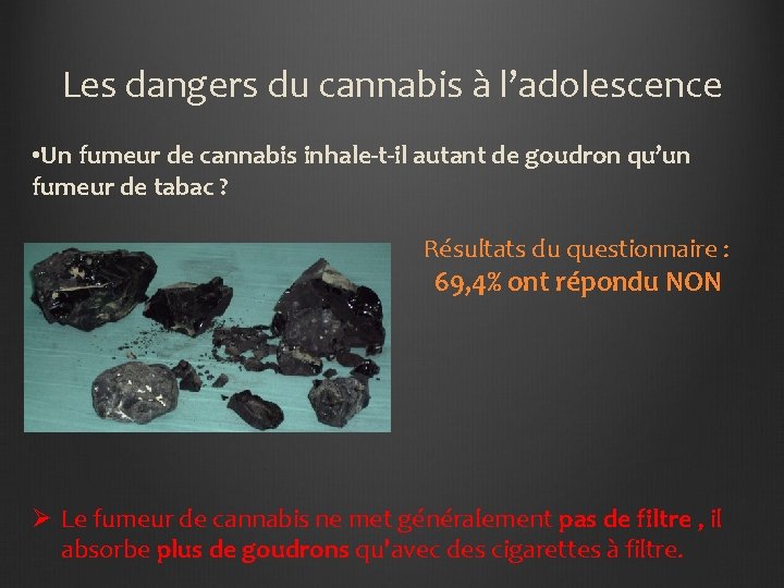Les dangers du cannabis à l’adolescence • Un fumeur de cannabis inhale-t-il autant de