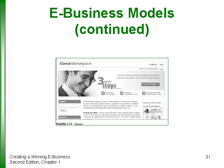 E-Business Models (continued) Creating a Winning E-Business Second Edition, Chapter 1 31 