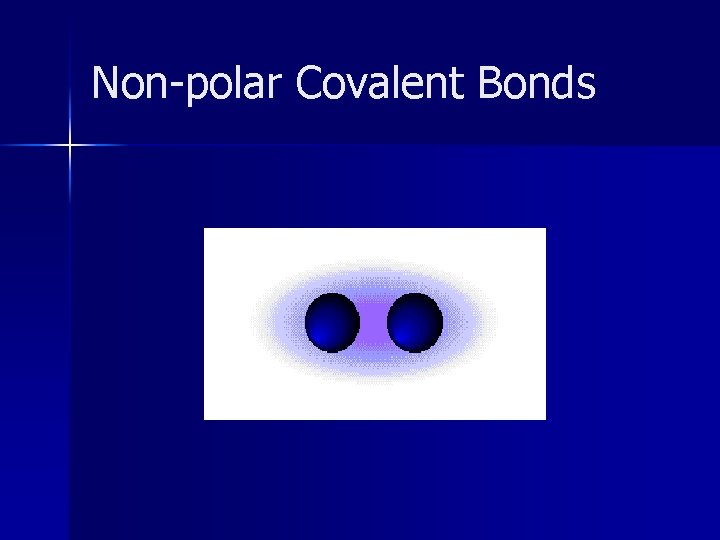Non-polar Covalent Bonds 