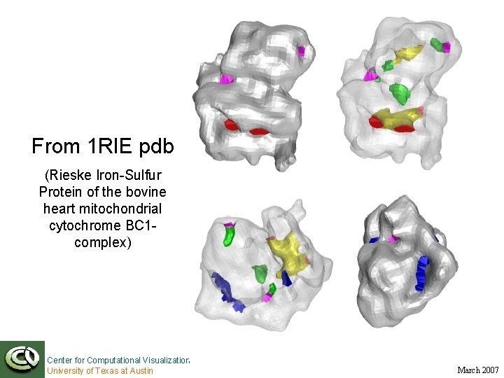 Results From 1 RIE pdb (Rieske Iron-Sulfur Protein of the bovine heart mitochondrial cytochrome